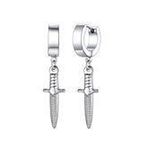 Silver Knife Earrings